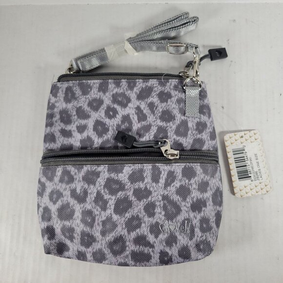 GloveIt Leopard Print Golf Outdoor Workout Casual Adjustable Crossbody Bag - Picture 1 of 6